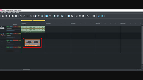 Custom audio recording Cut audio recording, fade in and arrange appropriately