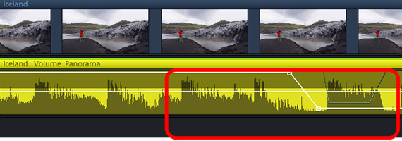 Decrease volume using track curve Adjust volume dynamically