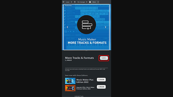 Buy & install additional module Click on the price information to start the purchase process