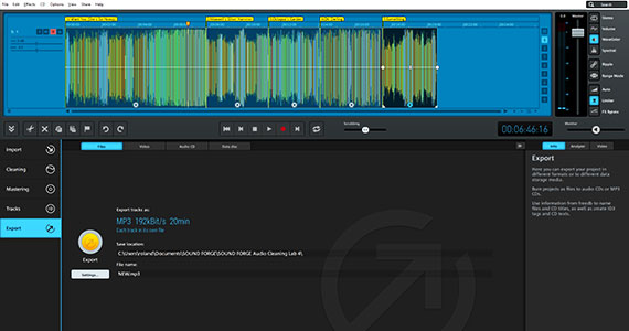Export view Open export view