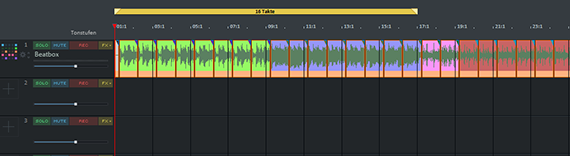 Screenshot of the MUSIC MAKER interface