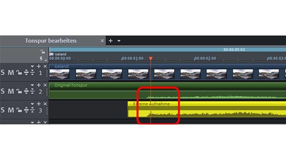 Join audio and video Edit audio track: Synchronization
