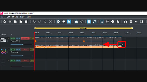 Shorten the end of the object Cut: Push objects together at the edges