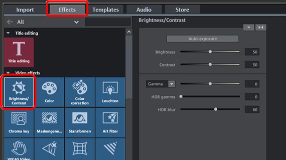 Create a holiday video: Image optimization Brightness/Contrast