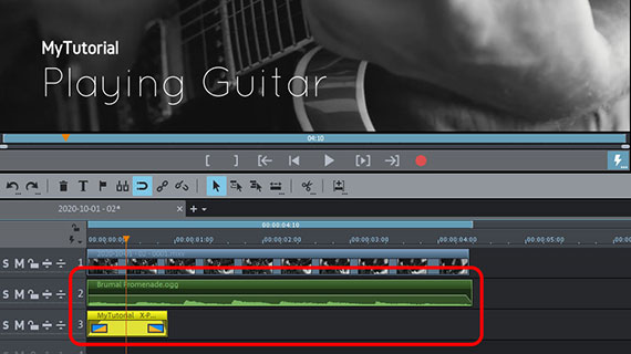 Screen capture with audio track and text Add music and titles to screen record