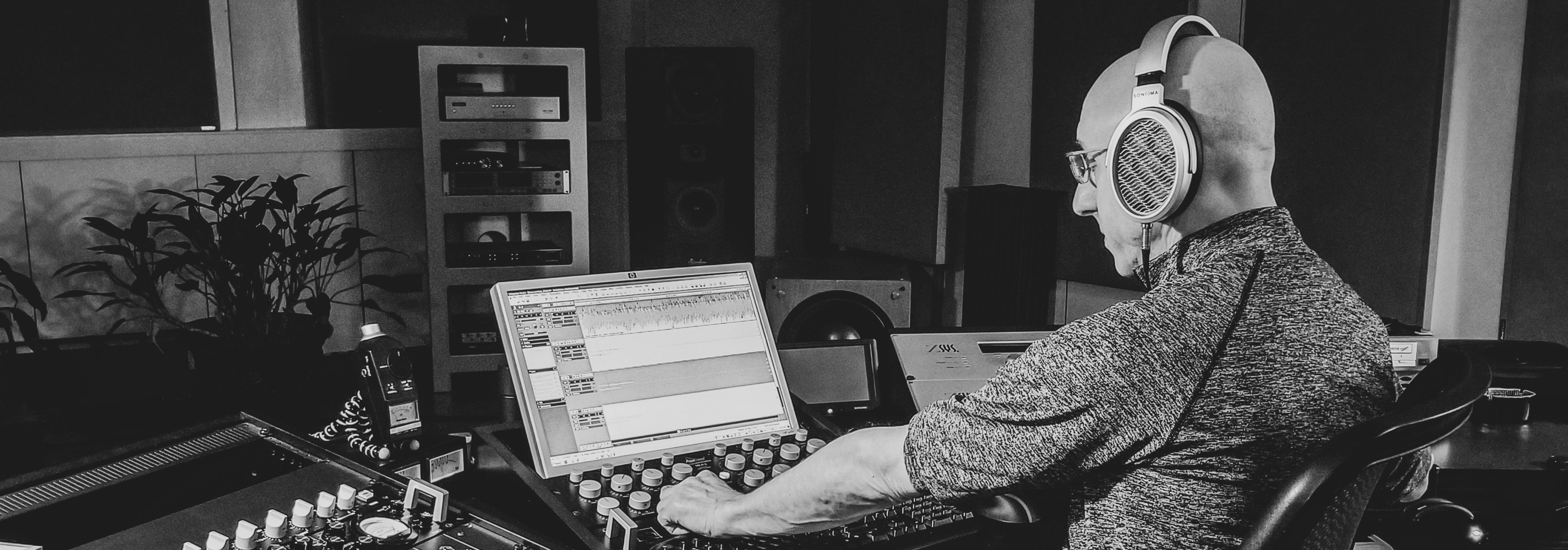 Alan Silverman in his studio