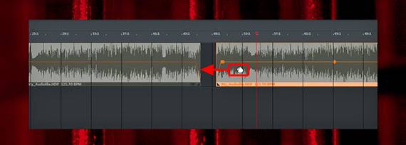 Closing gaps Dragging audio objects together to close gaps