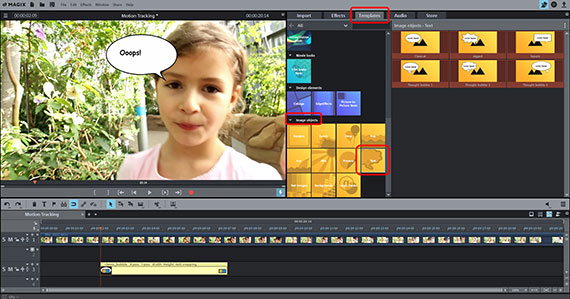 Text objects with Motion tracking Creating speech bubbles with Motion tracking