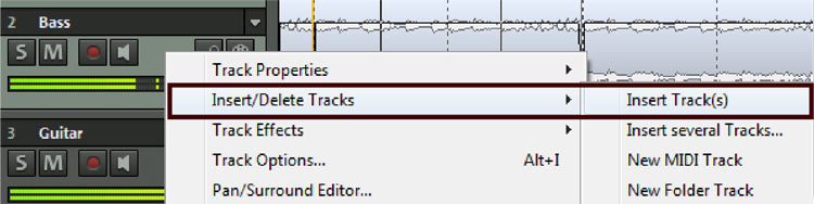 creating tracks