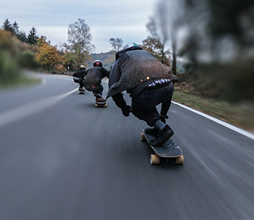 Tilt shift effect visualized with a skater Tilt shift effect visualized with a skater