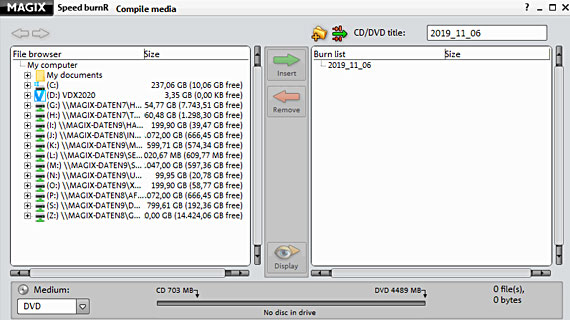 Burn files to DVD Burn DVD with Speed burnR