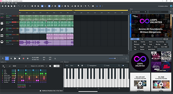 MUSIC MAKER User Interface Screenshot MUSIC MAKER