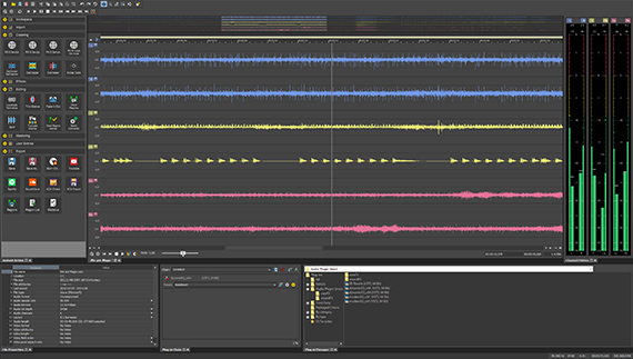 SOUND FORGE User Interface Screenshot SOUND FORGE