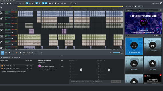 Chart Hits demo project Demo project with multiple instrument and vocal tracks