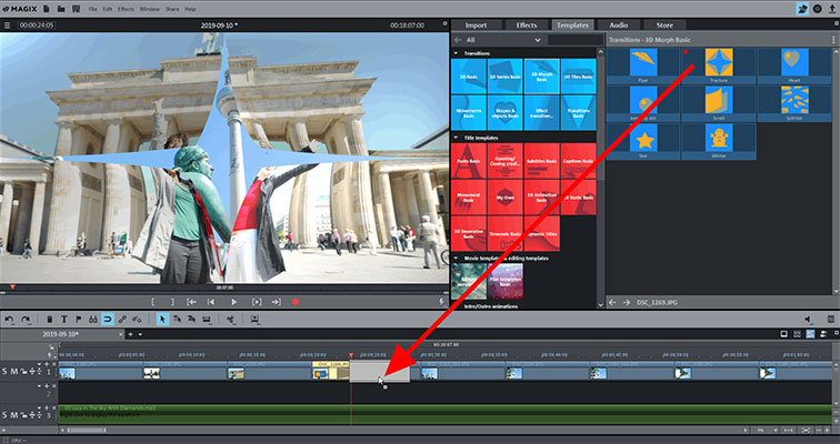 Adding a transition effect Effect transitions