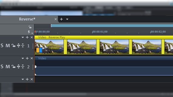 Only reverse video track Video and audio track separate