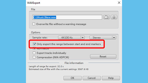 Exporting loops Export loops