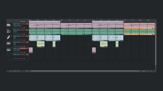 Create verses and choruses Create song parts by duplicating them