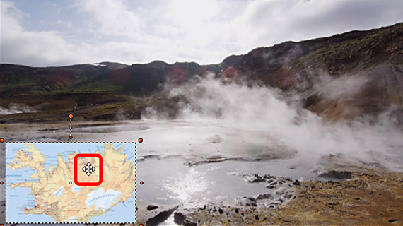 Move reduced-scale image Video overlay: Modify picture position