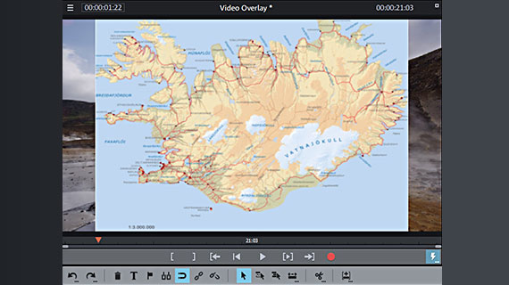 Video overlay over background video Video overlay in full screen size
