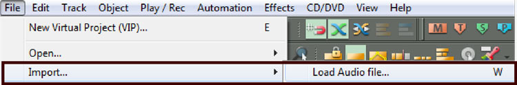 import audio files