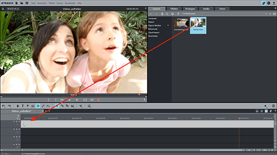 Import video Make a video brighter