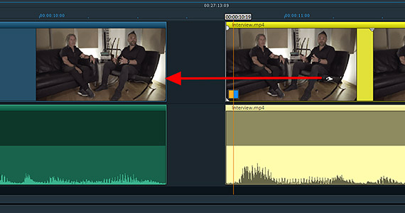 Jump cut: Remove passage Jump cut: Close gap