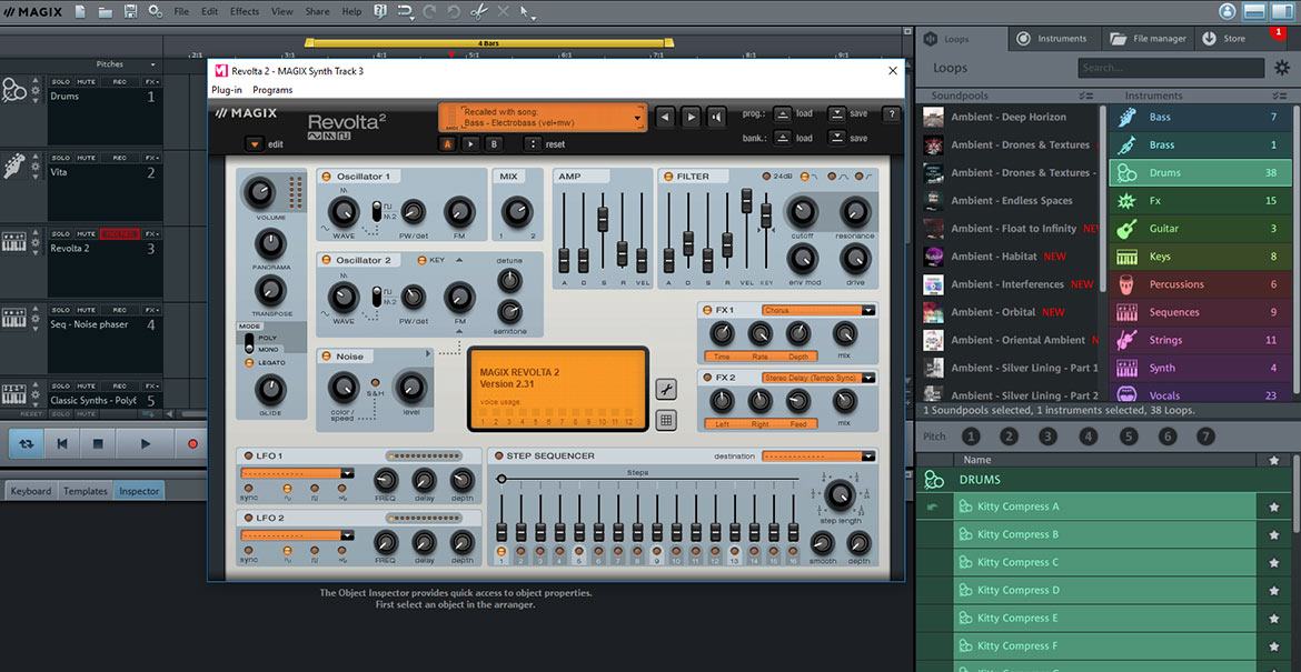 Building beats with the Revolta 2 synthesizer Building beats with the Revolta 2 synthesizer
