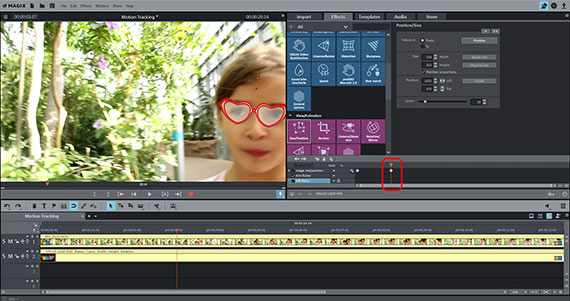 Manual Motion tracking Manual Motion tracking: The end keyframe will automatically be placed