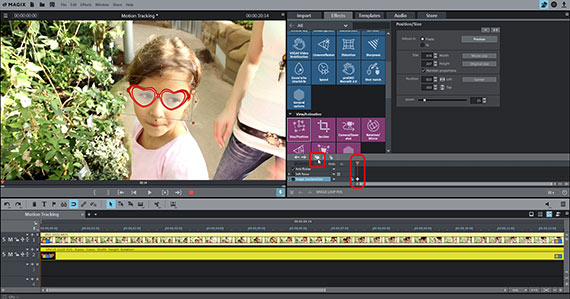 Manual Motion tracking: Place starting keyframe Manual Motion tracking using keyframe animation