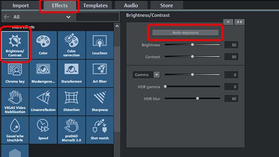 Auto exposure Compress MP4: Video optimization