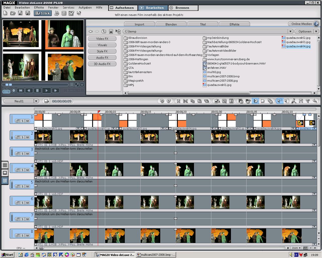 Multicam Editing and 3D in Video deluxe
