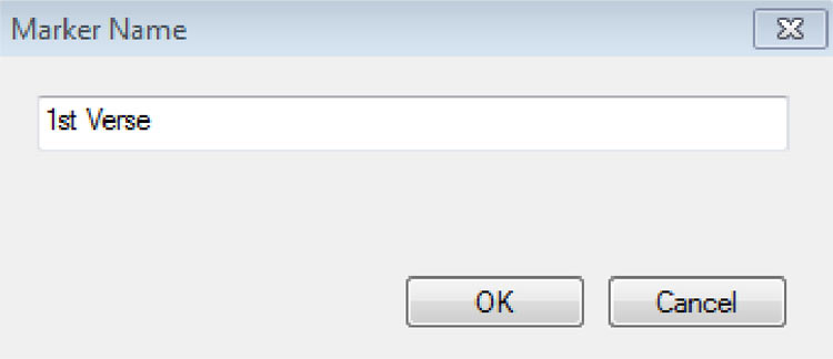screenshot of setting markers