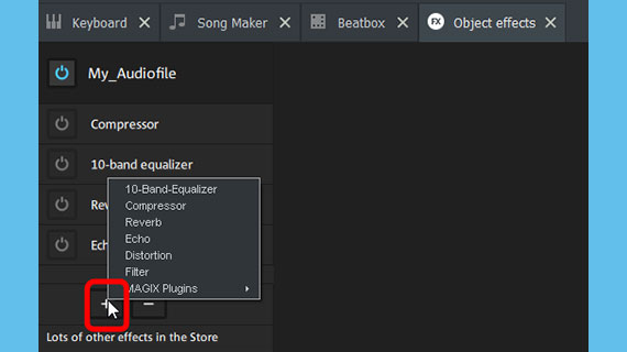 Object effects for individual loops object effects for individual loops