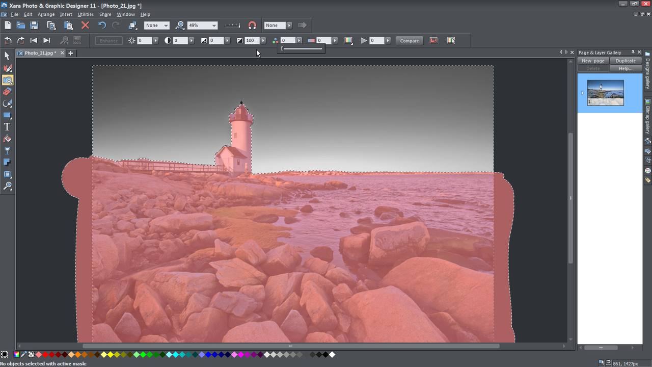 Retouching photos