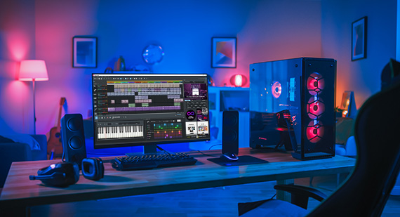Equipment for audio dubbing – computer Equipment for audio dubbing – computer