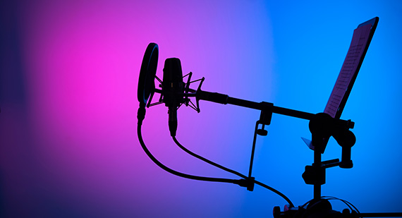Equipment for audio dubbing – microphone Equipment for audio dubbing – microphone