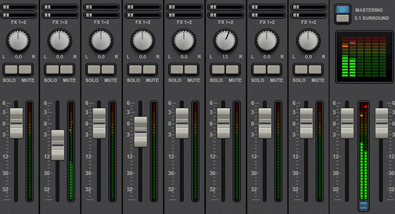 Virtual mixer in Movie Studio Mix down audio tracks