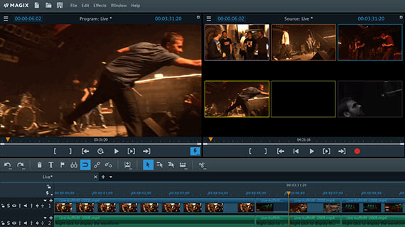Multicam editing Produce music videos