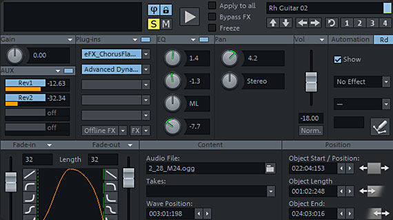 Virtual effects for individual files: Object editor Virtual effects for individual files: Object editor