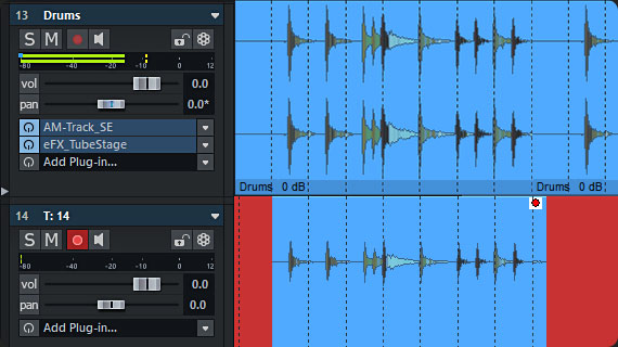 Flexible rendering of project material with track output recording Flexible rendering of project material with track output recording