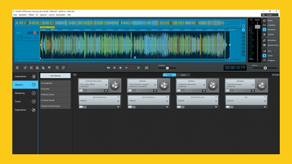 Cleaning FX SOUND FORGE Audio Cleaning Lab - Cleaning tab