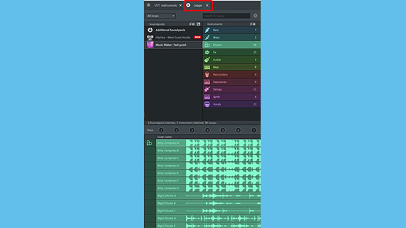 Loops Select Soundpool Loops