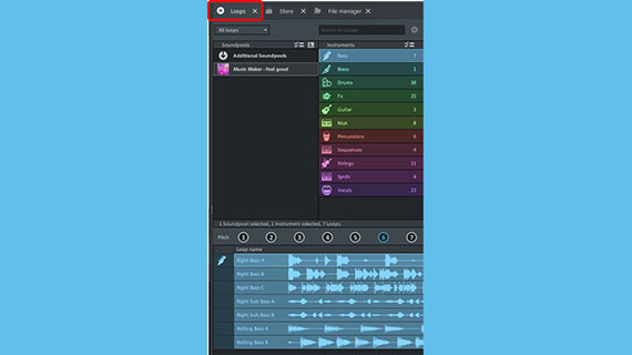 Loops Selecting Soundpool loops