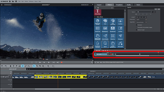 Speed up videos using speed ramps Dynamic time lapse effect