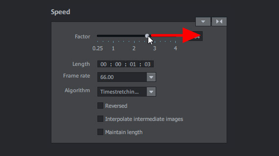 Step 2: Speed up video Time lapse effect