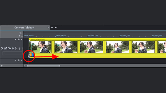 Step 2 (optional): Video editing Cut out the start
