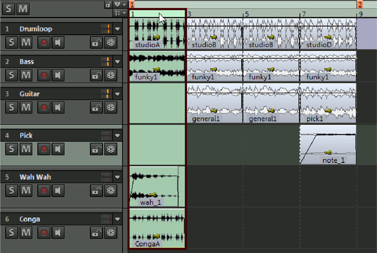 highlighting tracks