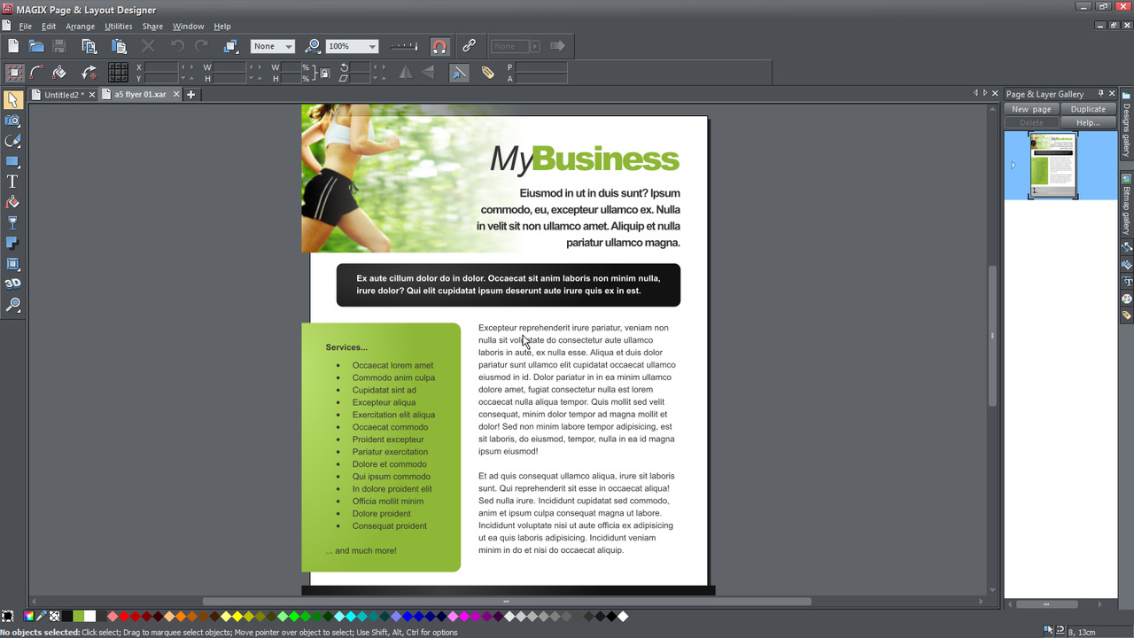 From template to product