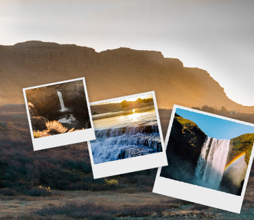 Polaroid images for displaying video overlays Video overlay display using of three different Polaroids